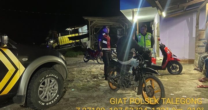 Patroli KRYD Malam Polsek Talegong Wujudkan Sitkamtibmas Tahapan Pemilukada 2024 Aman