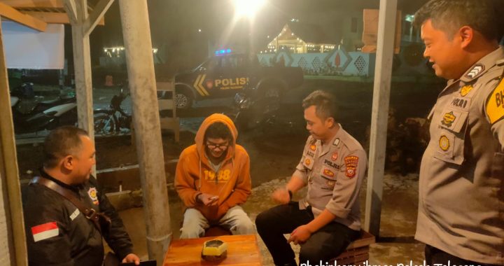 Polsek Talegong Lakukan Patroli Jam Rawan Malam Jaga Sitkamtibmas Jelang Pilkada