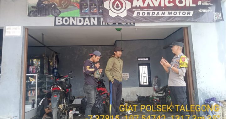 Bhabinkamtibmas Polsek Takegong Sambang Warga Sukalaksana