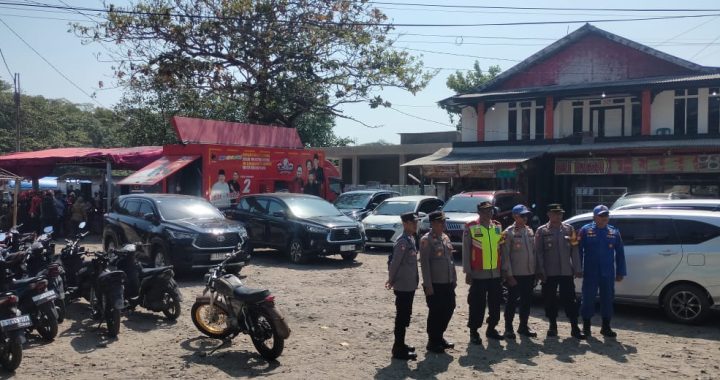 Kapolsek Cibalong BKO Pam Kampanye Pilkada Di Santolo