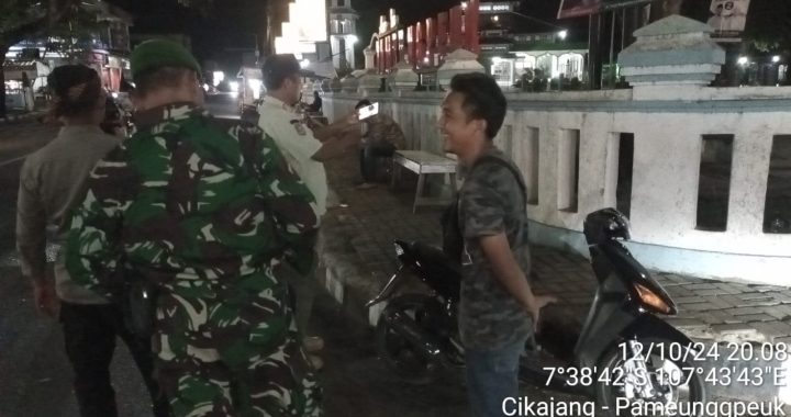 KRYD Gabungan Jajaran Polsek Pameungpeuk Bersama Intansi Tekait Serta Mitra Di Pimpin Kapolsek Pameungpeuk