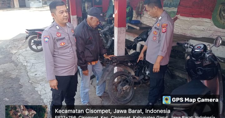 Kegiatan Penertiban knalpot tidak sesuai Spesifikasi Teknis, di Wilkum Polsek Cisompet