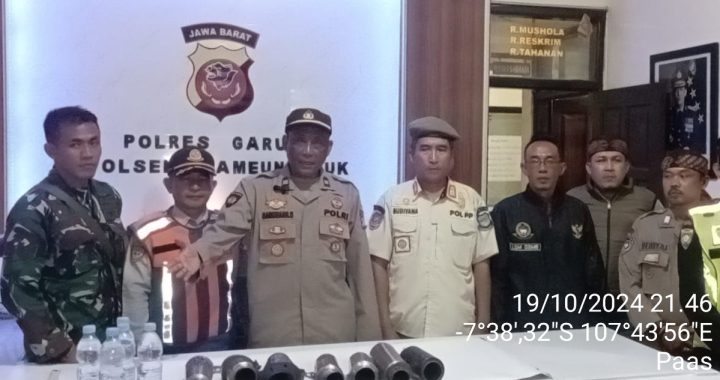 Polsek Pameungpeuk Lakukan KRYD Gabungan Malam Minggu Di Pimpin Kampolsek Pameungpeuk