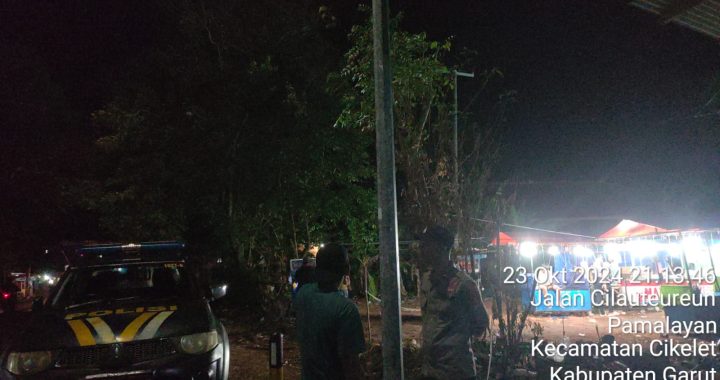 Kryd patroli malam pantai Santolo Polsek cikelet