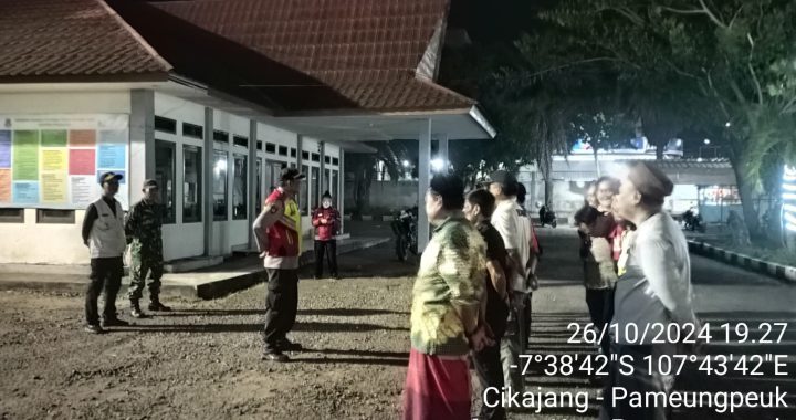 Patroli KRYD Malam Gabungan Langsung Di Pimpin Kapolsek Pameungpeuk