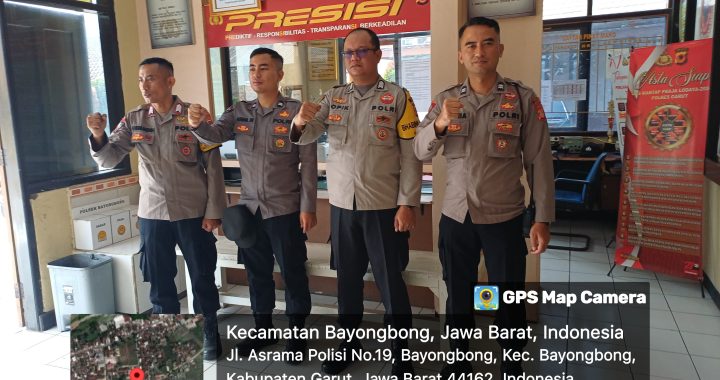 ANGGOTA POLSEK BAYONGBONG DAN POLSUBSEKTOR CIGEDUG  GIAT SISPAM MAKO UNTUK MENCIPTAKAN SITUASI KAMTIBMAS AMAN DAN KONDUSIF