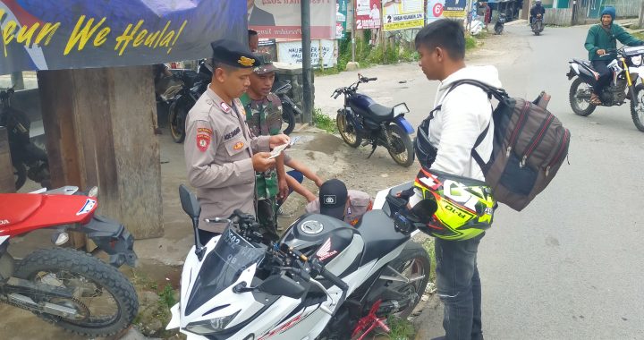 Polsek banjarwangi laksanakan patroli pagi