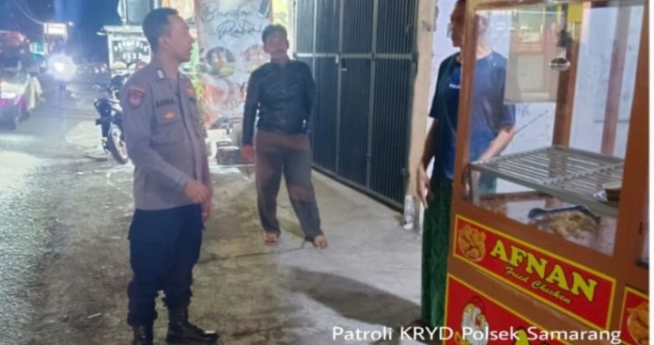 Piket mako polsek samarang laksanakan patroli kryd malam