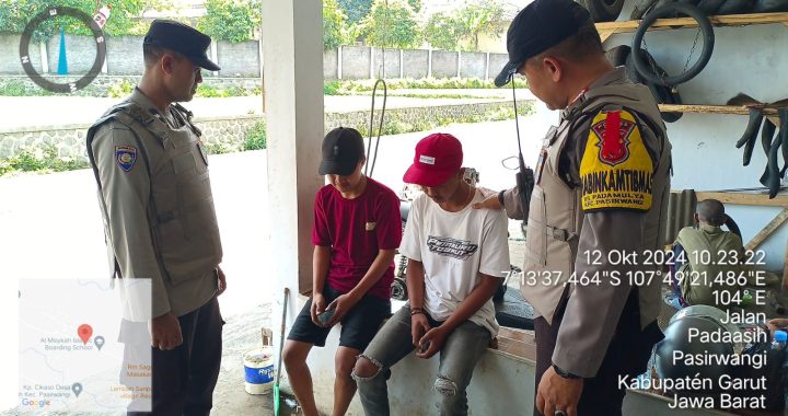 Giat Silaturahmi dan Pembinaan Anak jalanan oleh Polsek Pasirwangi