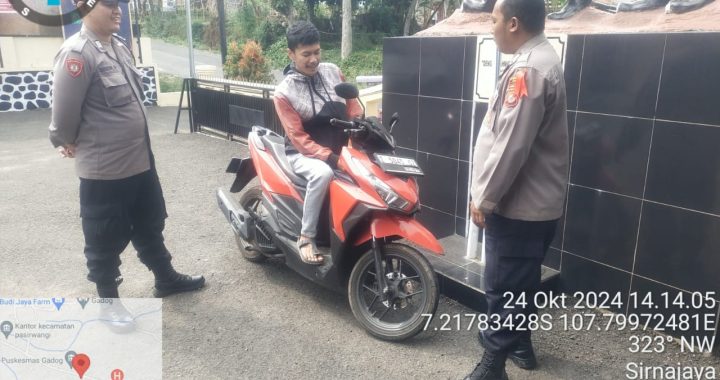 Polsek Pasirwangi giat melaksanakan Giat Ops razia Knalpot brong