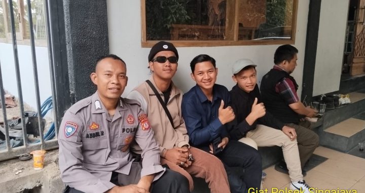 Personil Polsek Singajaya melaksanakan giat KRYD Siang cegah gangguan kamtibmas