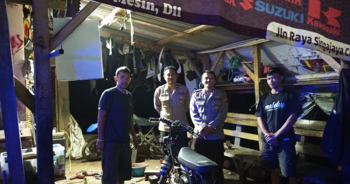 Antisipasi kerawanan, Personil Polsek Singajaya melaksanakan giat KRYD Malam