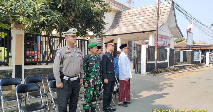 Kapolsek Limbangan dan Kanit Lantas Limbangan melaksanakan upacara hari sumpah pemuda